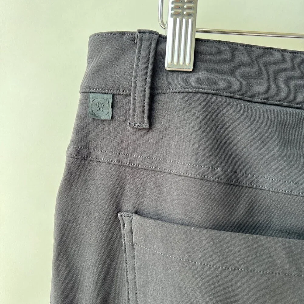 Lululemon Slim Warpstreme ABC pants(custom prints) , black, Size 33 B130